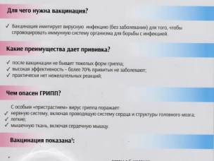 Вакцинопрофилактика гриппа - это важно!