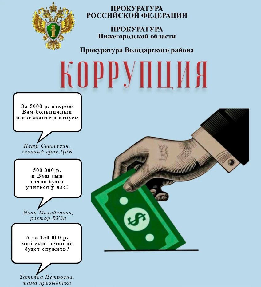 ПРОКУРАТУРА РОССИЙСКОЙ ФЕДЕРАЦИИ. ПРОКУРАТУРА Нижегородской области.  Прокуратура Володарского района