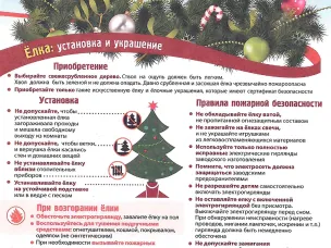 Правила пожарной безопасности при установке новогодней елки в помещении.