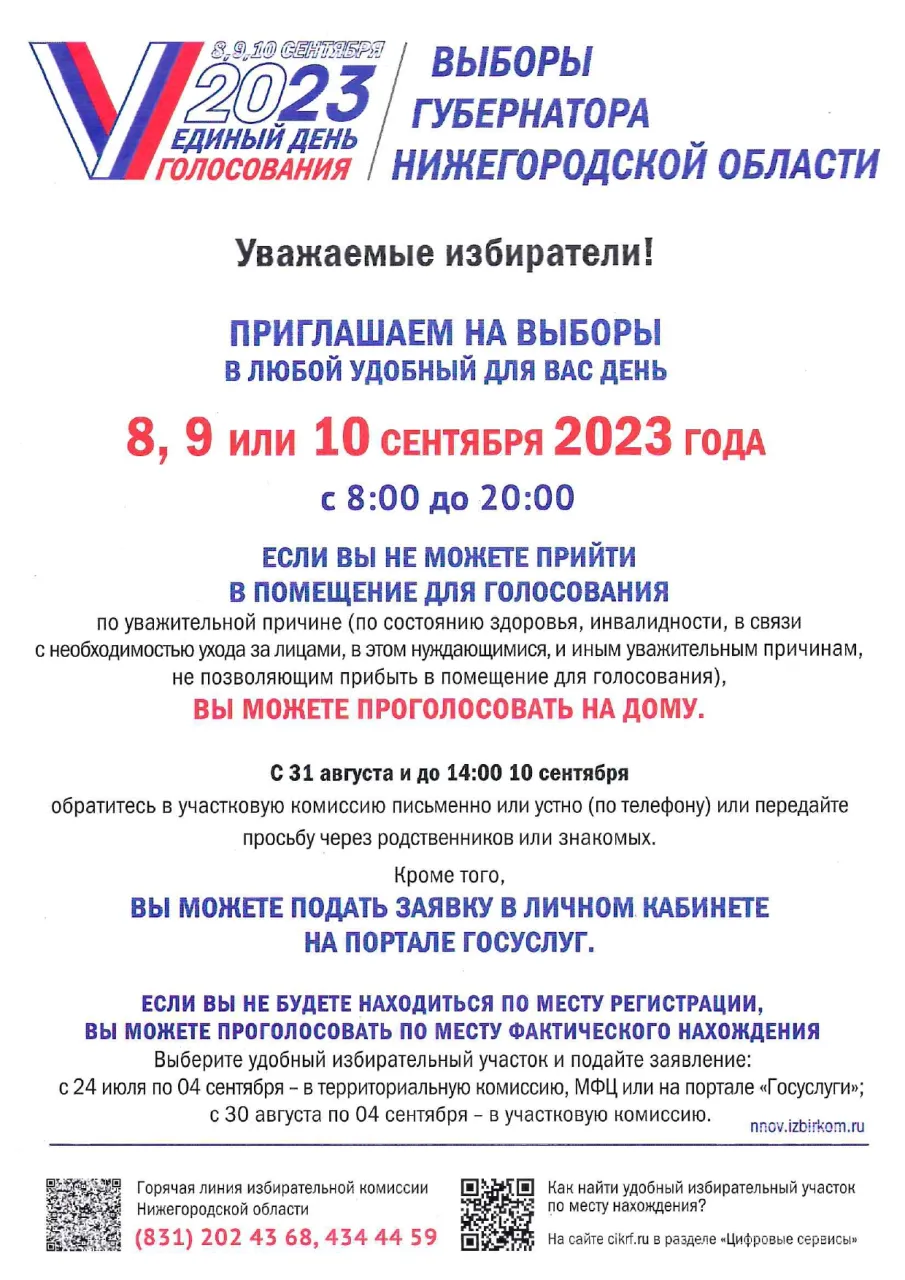 Выборы Губернатора Нижегородской области!